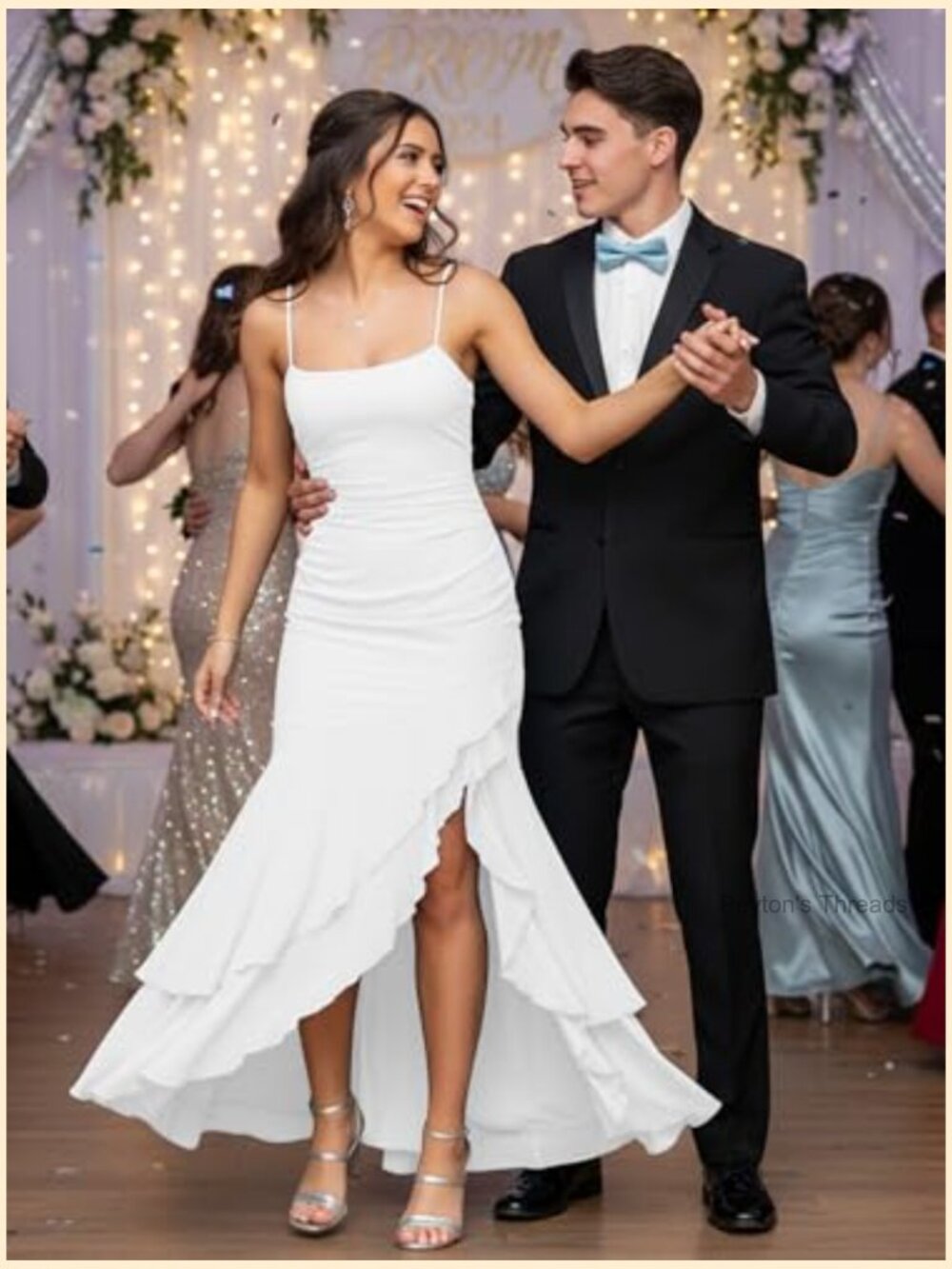 Sexy Spaghetti Strap Maxi Dress Ruched Bodycon Mermaid Cocktail Wedding Guest - Picture 4 of 7